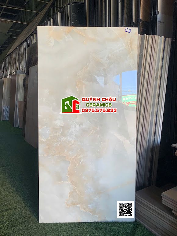 Gạch 60x120 xám nhạt nâu vân đá bóng kiếng