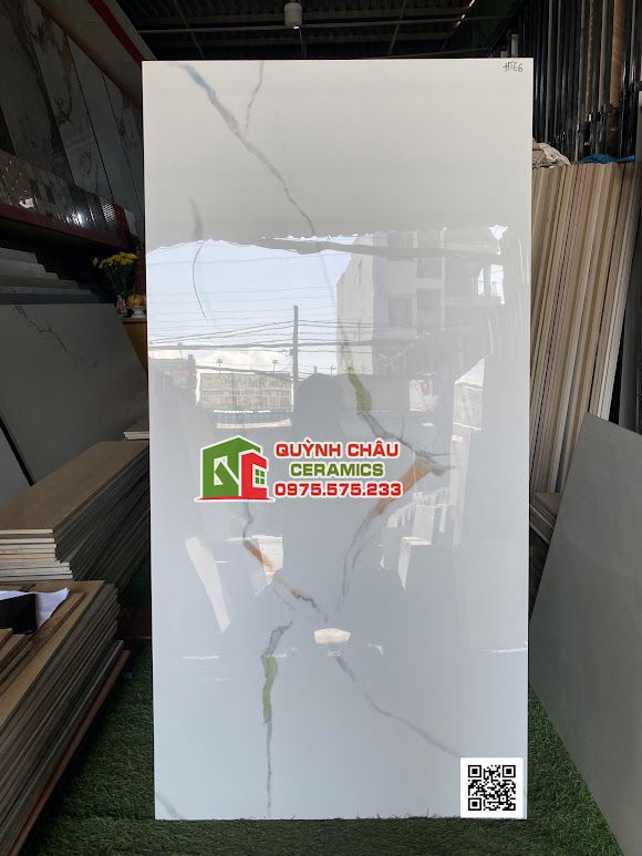 Gạch ấn độ 60x120 bóng trắng vân đẹp