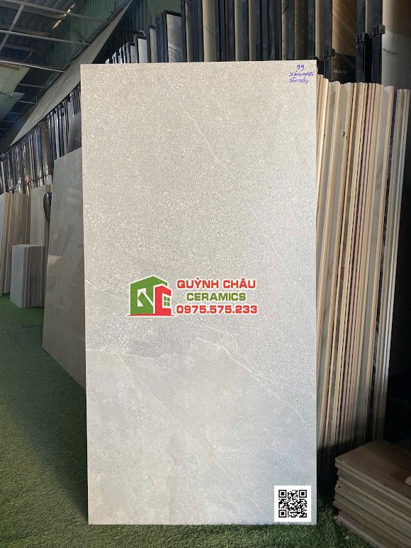 Gạch ấn độ 60x120 mờ sần nhẹ xám vân đá