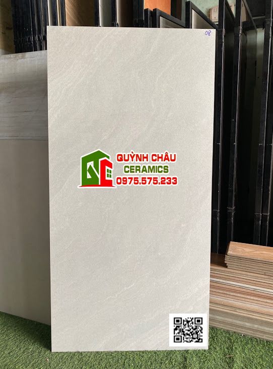 Gạch ấn độ 60x120 mờ vân đá trắng sang trọng full body xương đá đồng chất