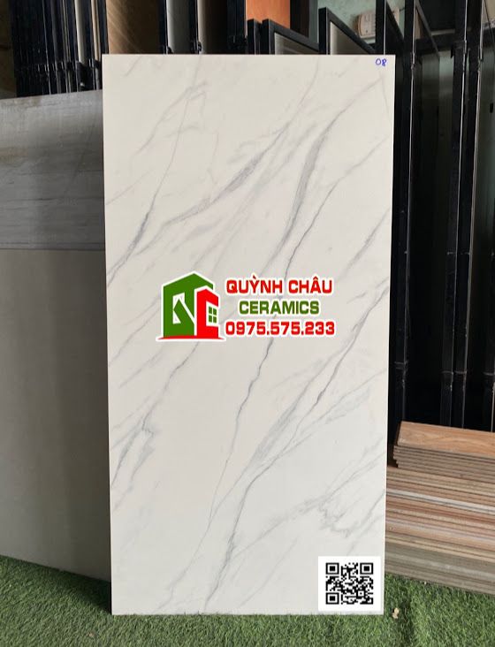 Gạch ấn độ đá đồng chất 60x120 full body trắng vân xám mờ sang trọng cao cấp