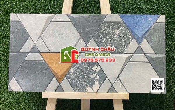 Gạch bề mặt nổi 30x60 trang trí ấn độ