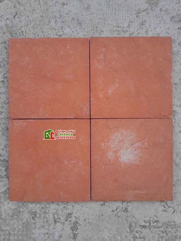 Gạch bê tông giả cổ 19x19cm bề mặt màu vàng cam