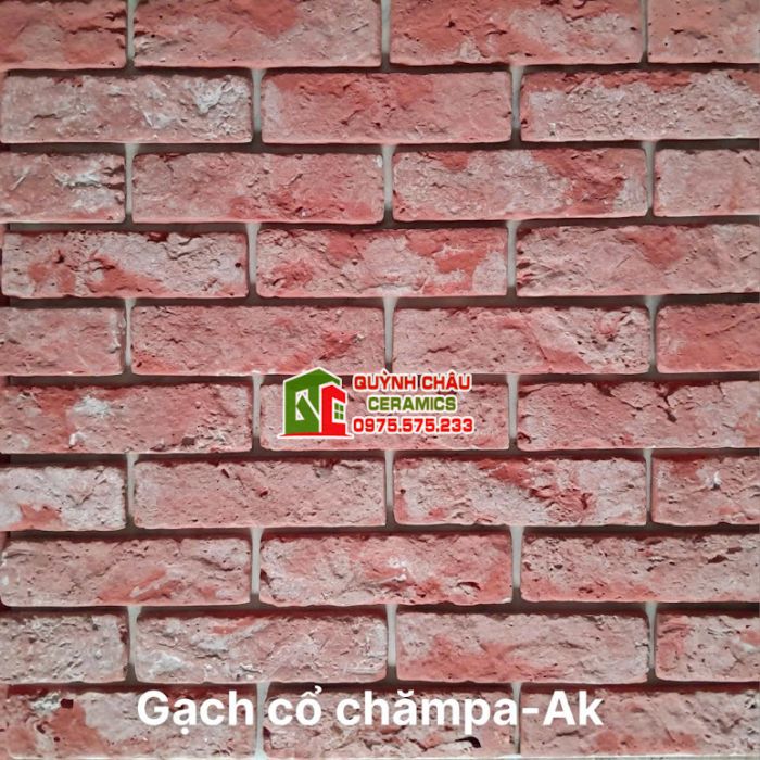 Gạch bê tông ốp tường giả cổ chămpa