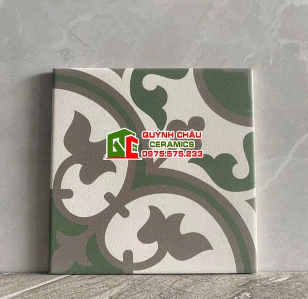 Gạch bông 20x20 hoa văn màu cổ điển
