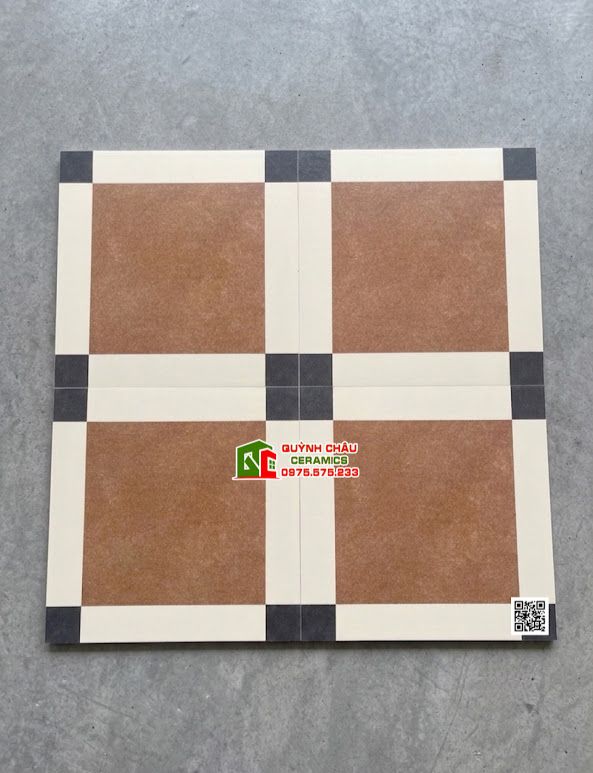 Gạch bông 30x30 cổ điển hình ô vuông