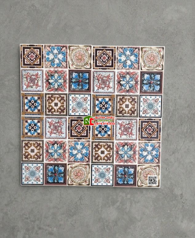Gạch bông 30x30 trang trí mix nhiều họa tiết đẹp