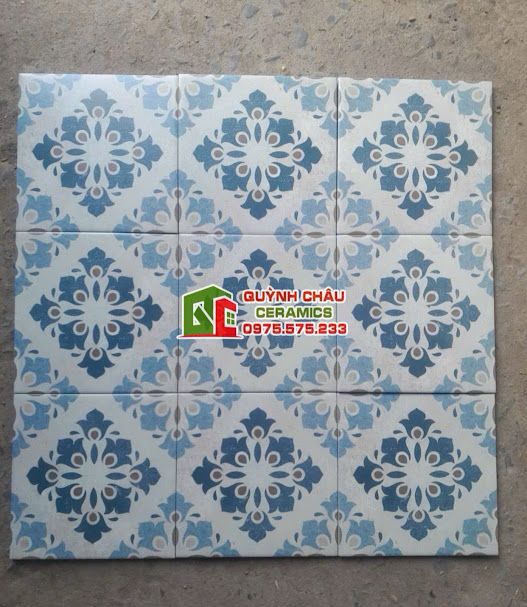 Gạch bông cốt liệu xương đá 20x20 hoa văn