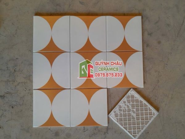 Gạch bông đá mờ hoa văn 20x20 cm