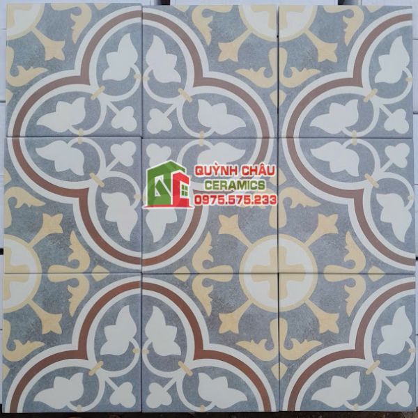 Gạch bông giả cổ điển 20x20 nhập khẩu