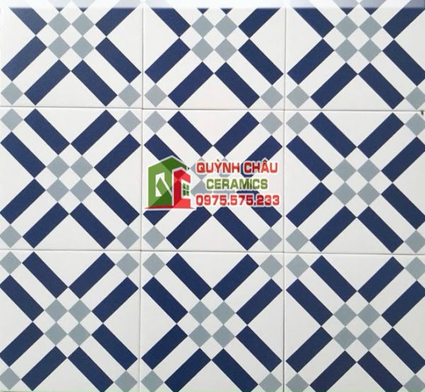 Gạch bông hoa văn chữ X 20x20 cm