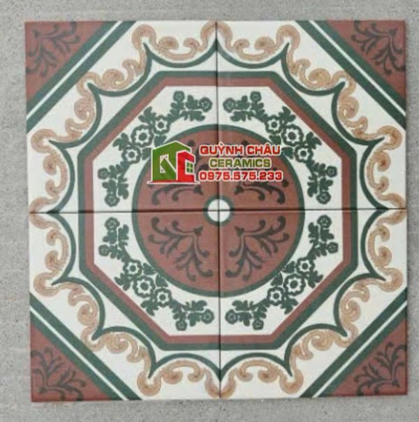 Gạch bông hoa văn giả cổ 20x20 trung quốc