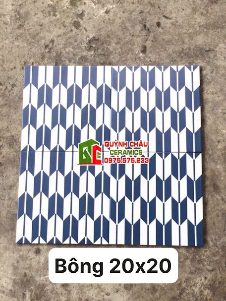 Gạch bông hoa văn hiện đại 20x20 trung quốc