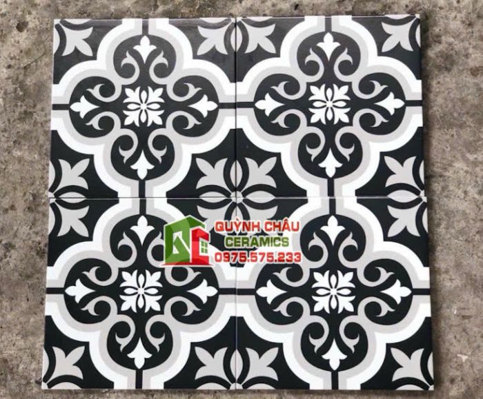 Gạch bông hoa văn sang trọng 20x20 cm