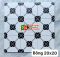 Gạch bông hoa văn trắng đen lát nền 20x20 xương đá