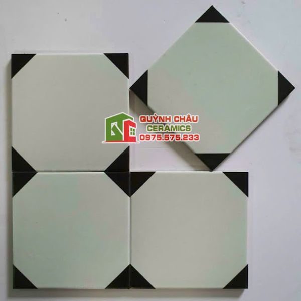 Gạch bông lát nền hoa văn bát giác 20x20 cm