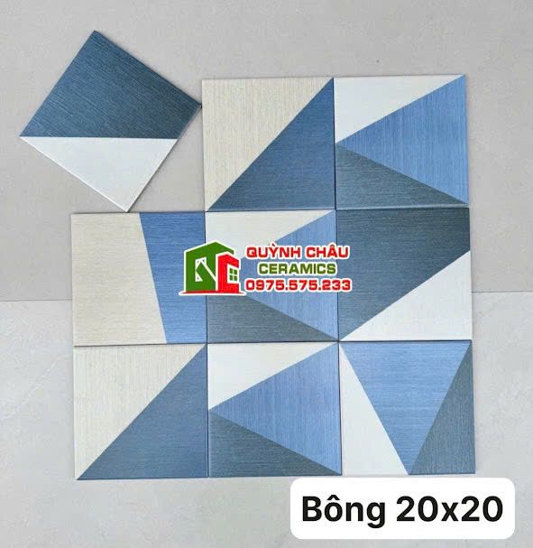Gạch bông màu hỗn hợp sang trọng 20x20 cao cấp