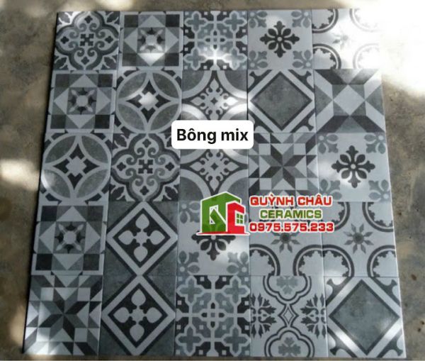 Gạch bông mix nhiều hoa văn 20x20 cm