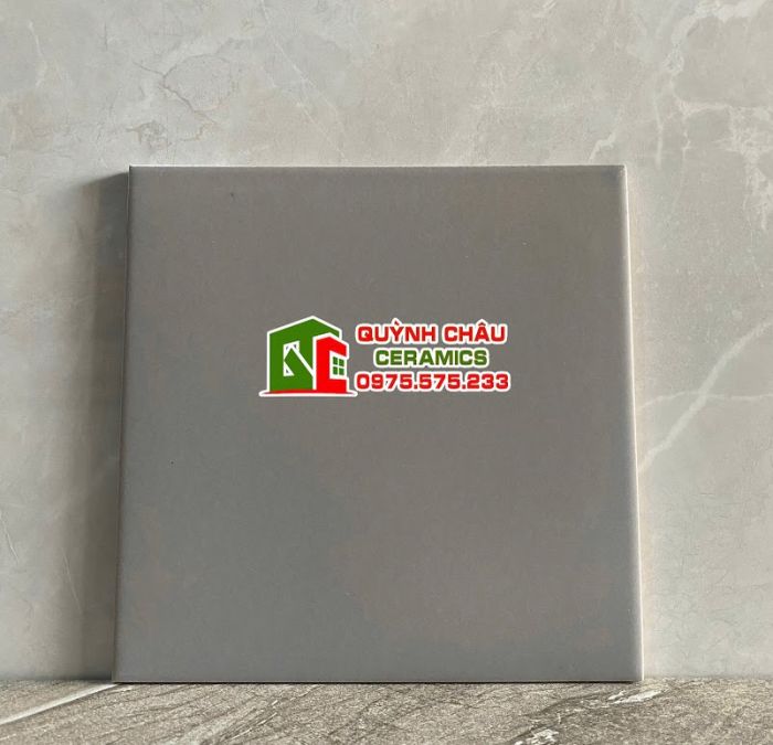 Gạch bông mờ xám màu đơn sắc 20x20 cm