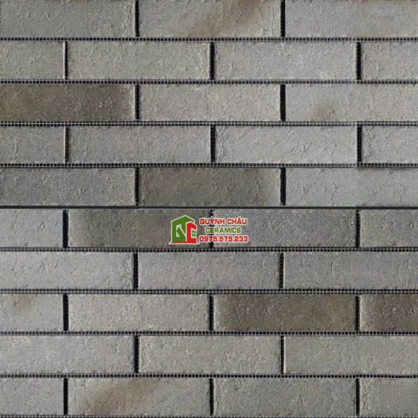 Gạch cổ giả thẻ màu hiệu ứng xám