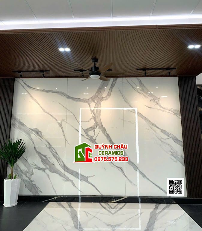 Gạch đá granite 160x320 trắng vân đá xám
