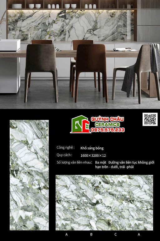 Gạch đá nung kết 160x320 trung quốc