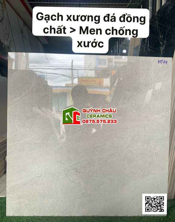 Gạch đồng chất trung quốc 80x80 đá xám bóng men chống xước cao cấp
