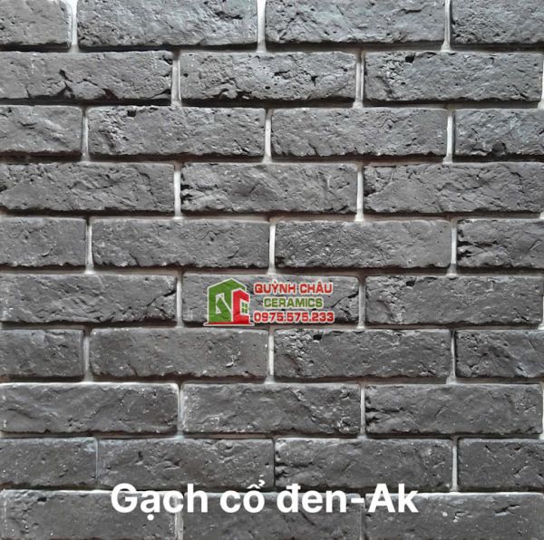 Gạch giả cổ bê tông màu đen