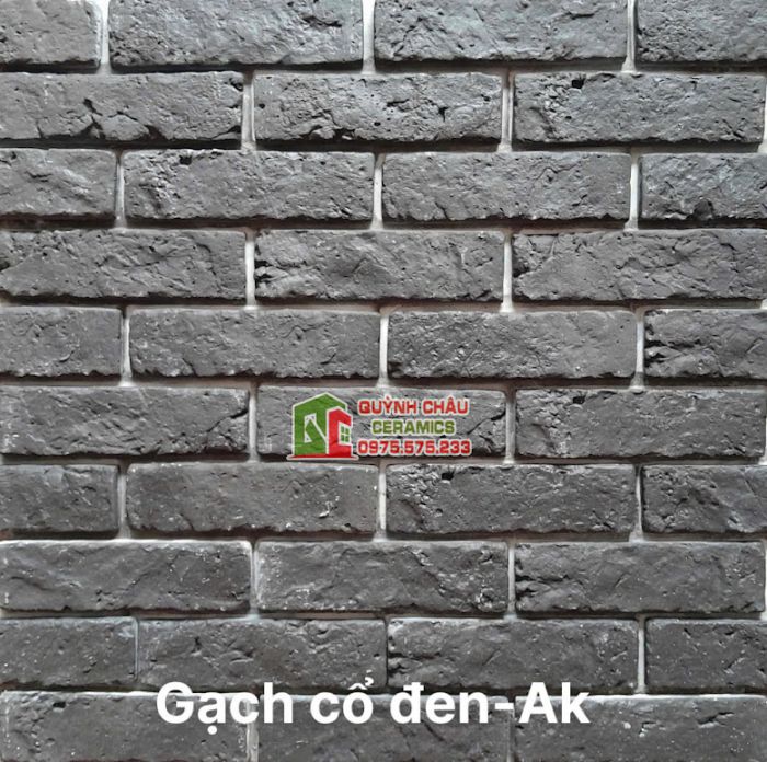 Gạch giả cổ bê tông màu đen