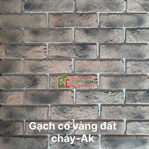 Gạch giả cổ bê tông màu vàng đất cháy