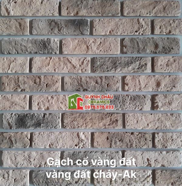 Gạch giả cổ bê tông màu vàng đất vàng đất cháy