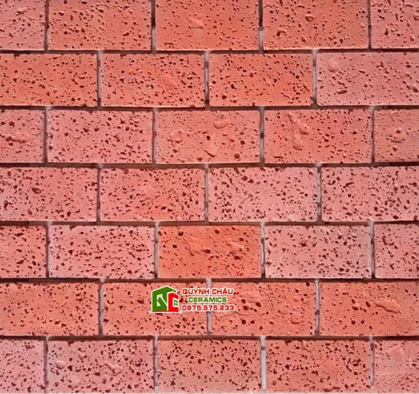 Gạch giả cổ đá tổ ong đỏ bê tông màu