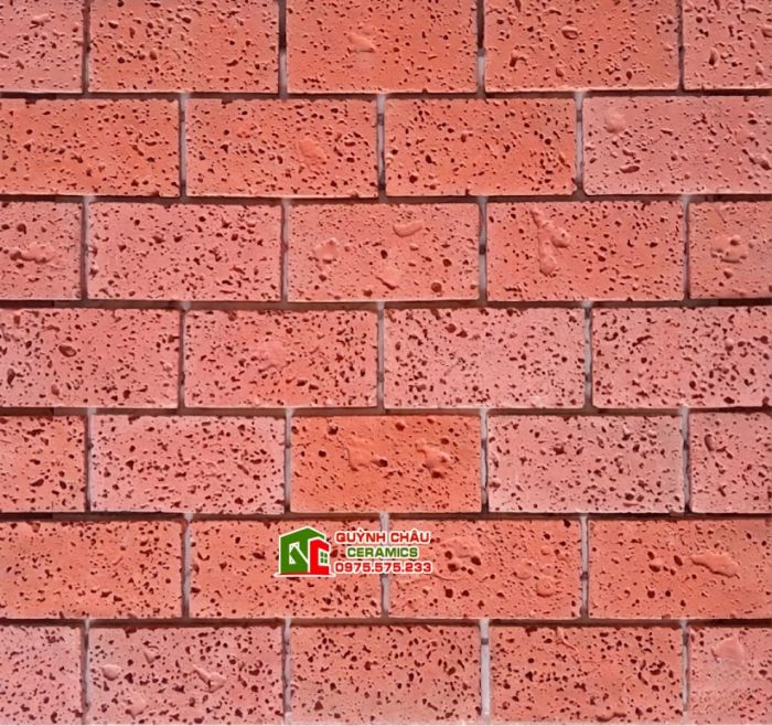 Gạch giả cổ đá tổ ong đỏ bê tông màu