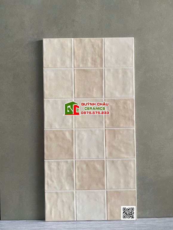 Gạch giả thẻ lượn sóng 30x60 màu hiệu ứng