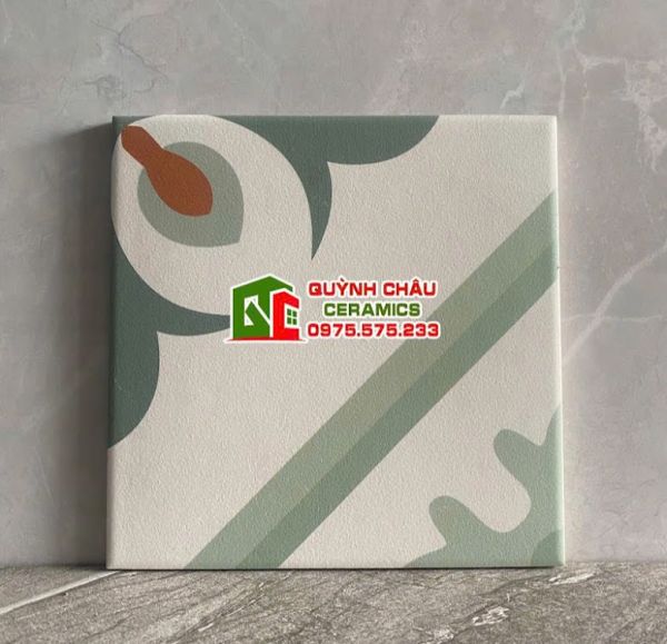 Gạch hoa xanh bông 20x20 nhập khẩu trung quốc