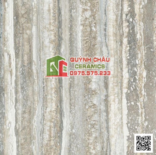 Gạch Italia 89x89 màu xám vân sọc bóng gạch Ý nhập khẩu cao cấp