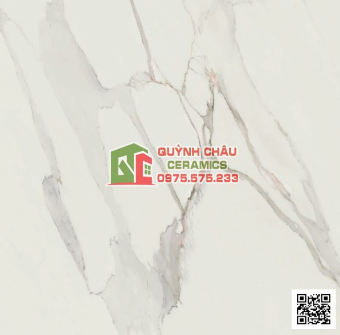 Gạch Italy 75x75 trắng marble vân đá bóng kiếng