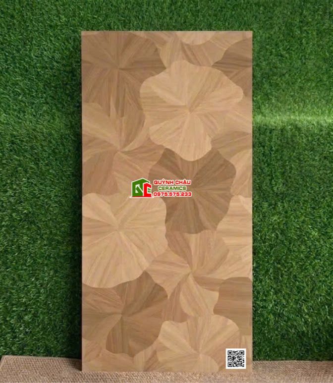 Gạch lá sen vân gỗ lát phòng ngủ 60x120cm