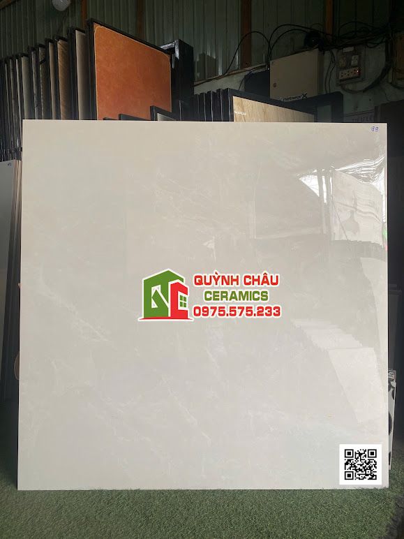 Gạch lát nền 120x120 màu kem sữa vân đá nhuyễn