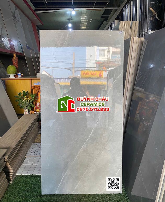 Gạch lát nền 60x120 xám vân đá armani 