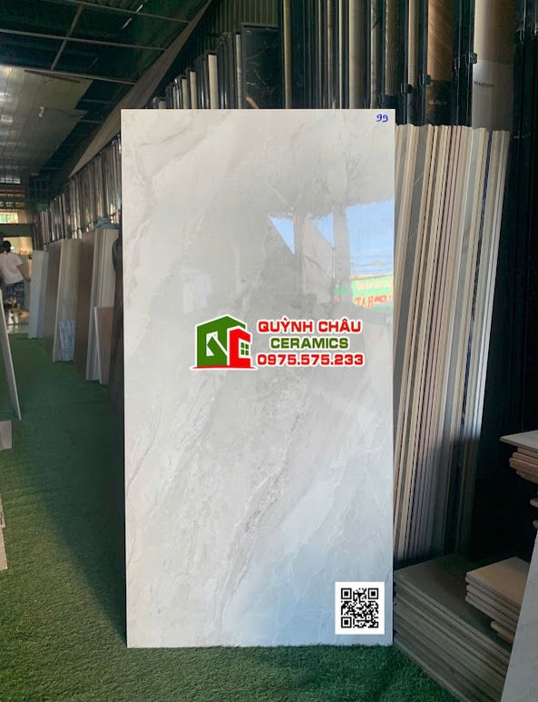 Gạch lát nền 60x120 xám vân xéo bóng kiếng