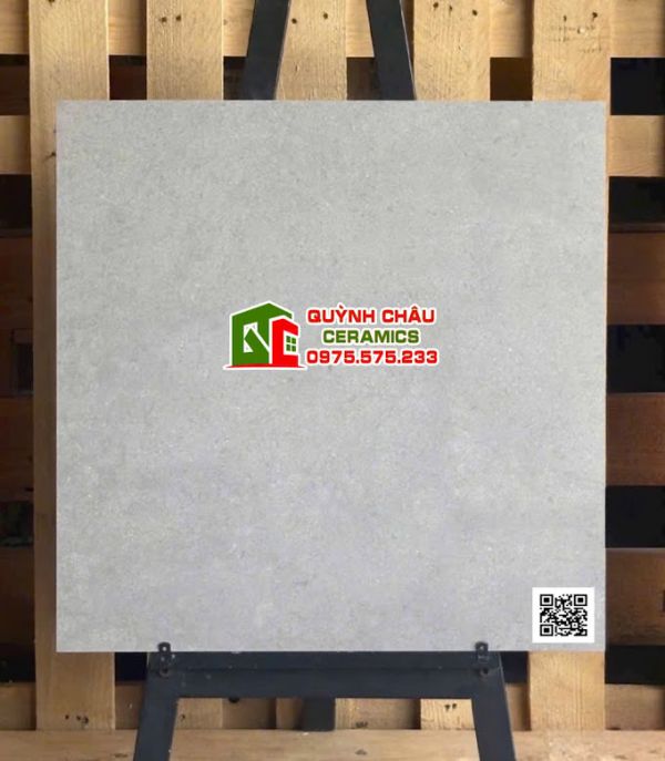Gạch lát nền 60x60 xám xi măng mờ hiệu ứng               