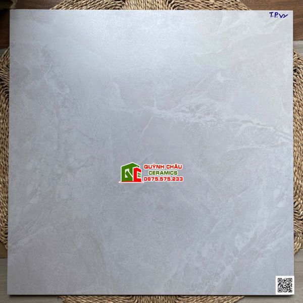 Gạch lát nền 80x80 bề mặt mờ vân đá Marble màu xám sáng