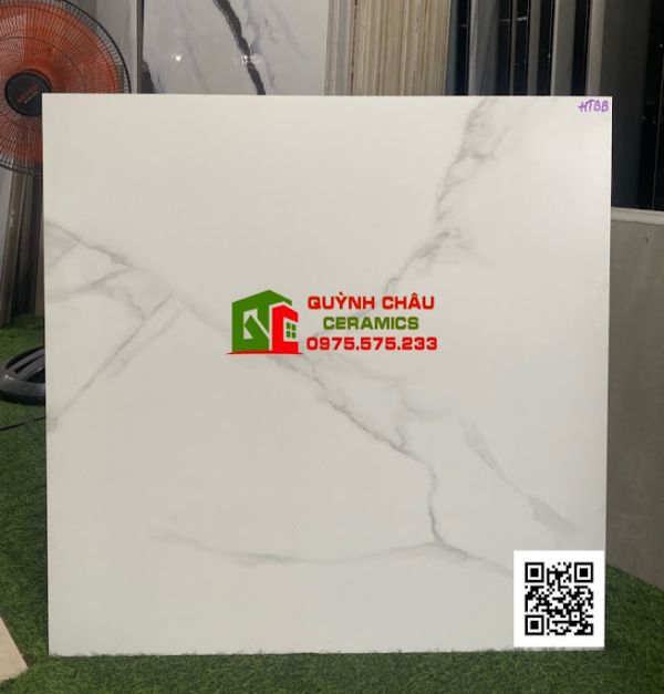 Gạch lát nền 80x80 trắng mờ vân khói trung quốc 5171