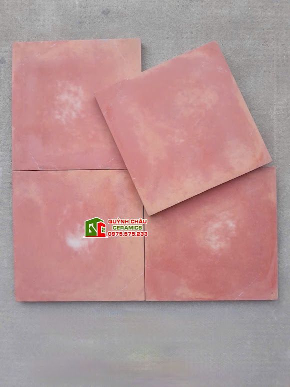 Gạch lát nền giả cổ 30x30 đỏ loang vàng cam