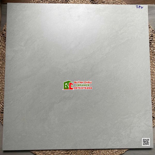 Gạch lát nền Viglacera 80x80 bề mặt vân đá mờ xám nhạt