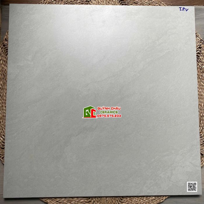 Gạch lát nền Viglacera 80x80 bề mặt vân đá mờ xám nhạt