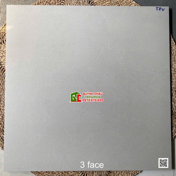 Gạch lát nền Viglacera 80x80 đá mờ màu xám nhạt vân nhẹ
