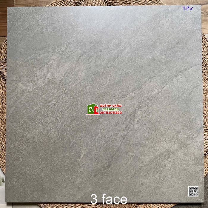 Gạch lát nền Viglacera 80x80 xám mờ vân đá tự nhiên