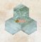 Gạch lục giác mờ màu xanh rêu